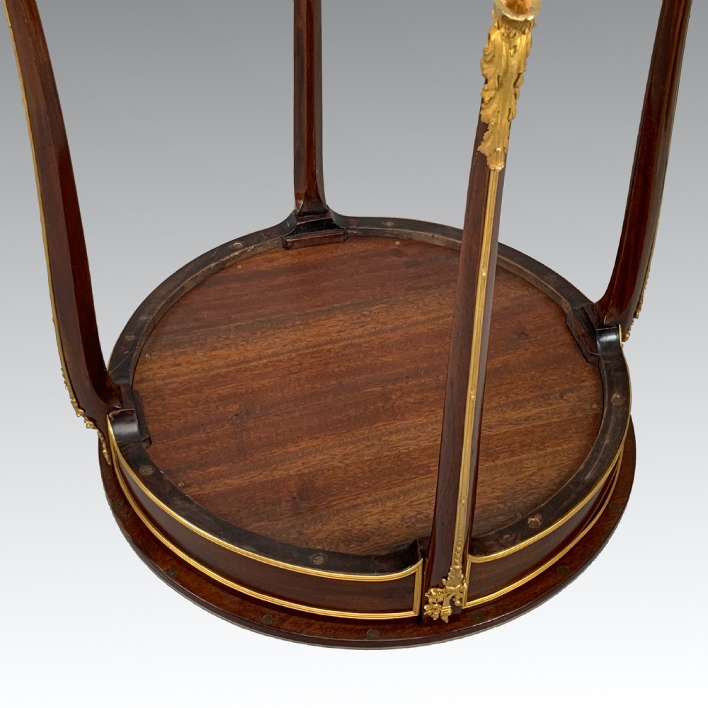 French Louis XVI Style Mahogany Ormolu Mounted Centre Table View VI