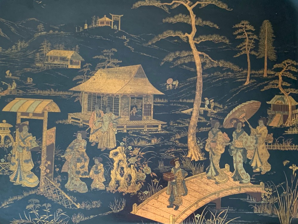 19th Century Papier-Mâché Chinoiserie Tray View III