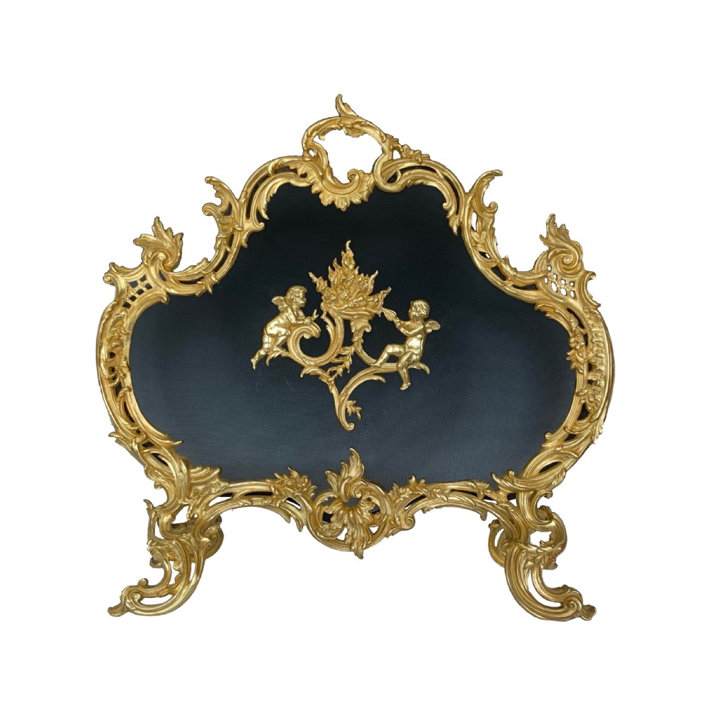 Antique French Fire Screen Louis XV Style
