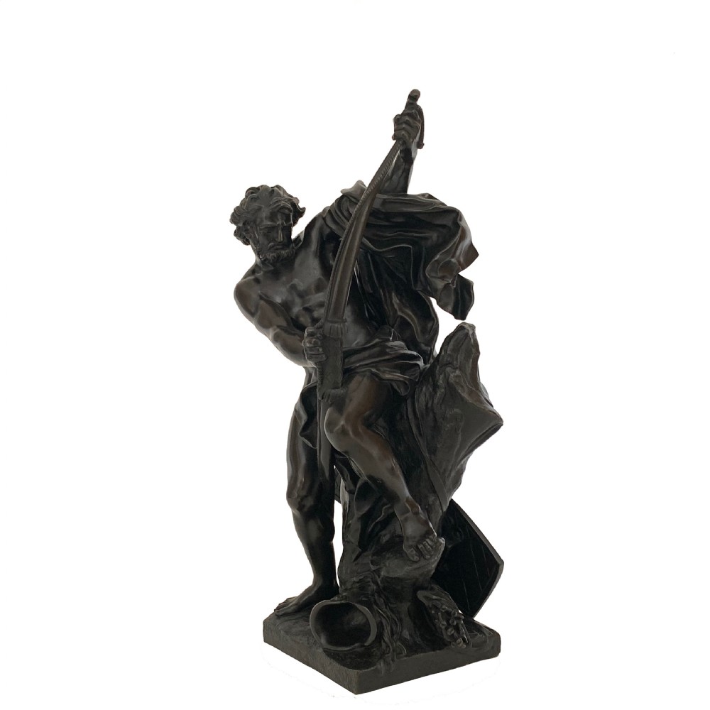 Antique French Bronze Ulysses Bending His Bow