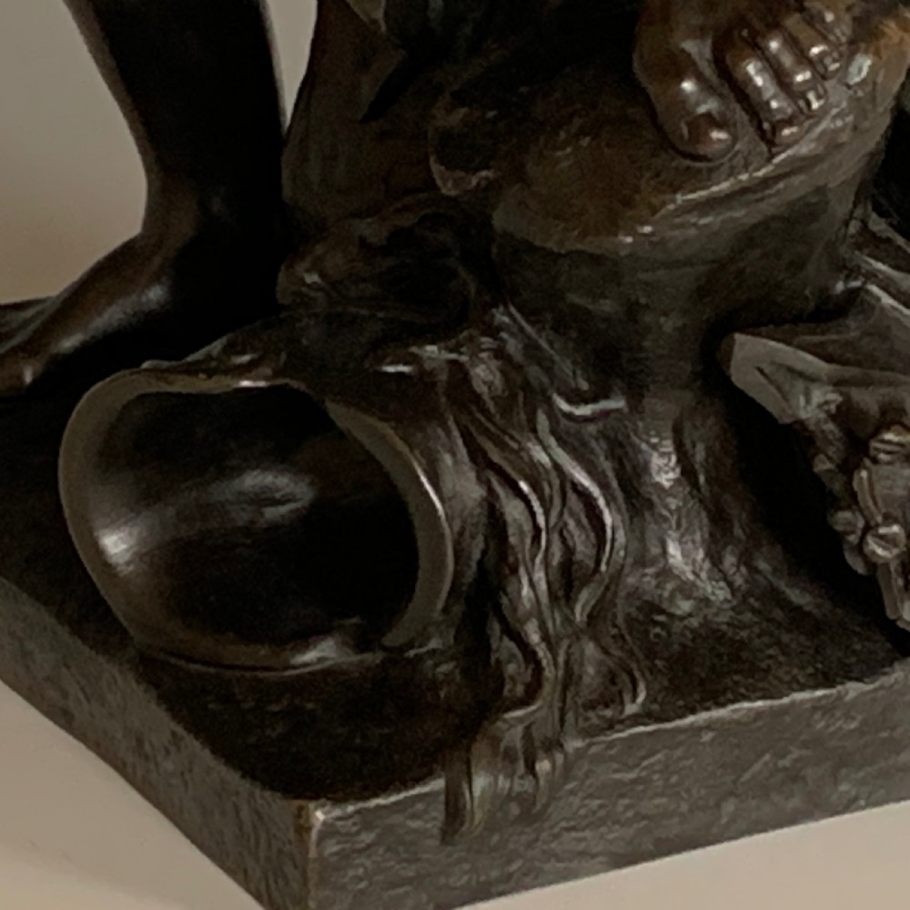 Antique French Bronze Ulysses Bending His Bow View VIII