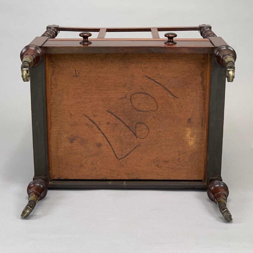 Antique George IV Rosewood Canterbury View IV