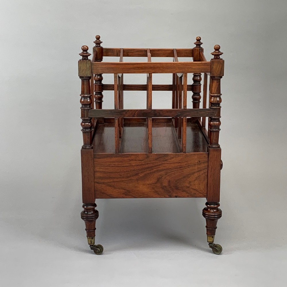 Antique George IV Rosewood Canterbury View VI