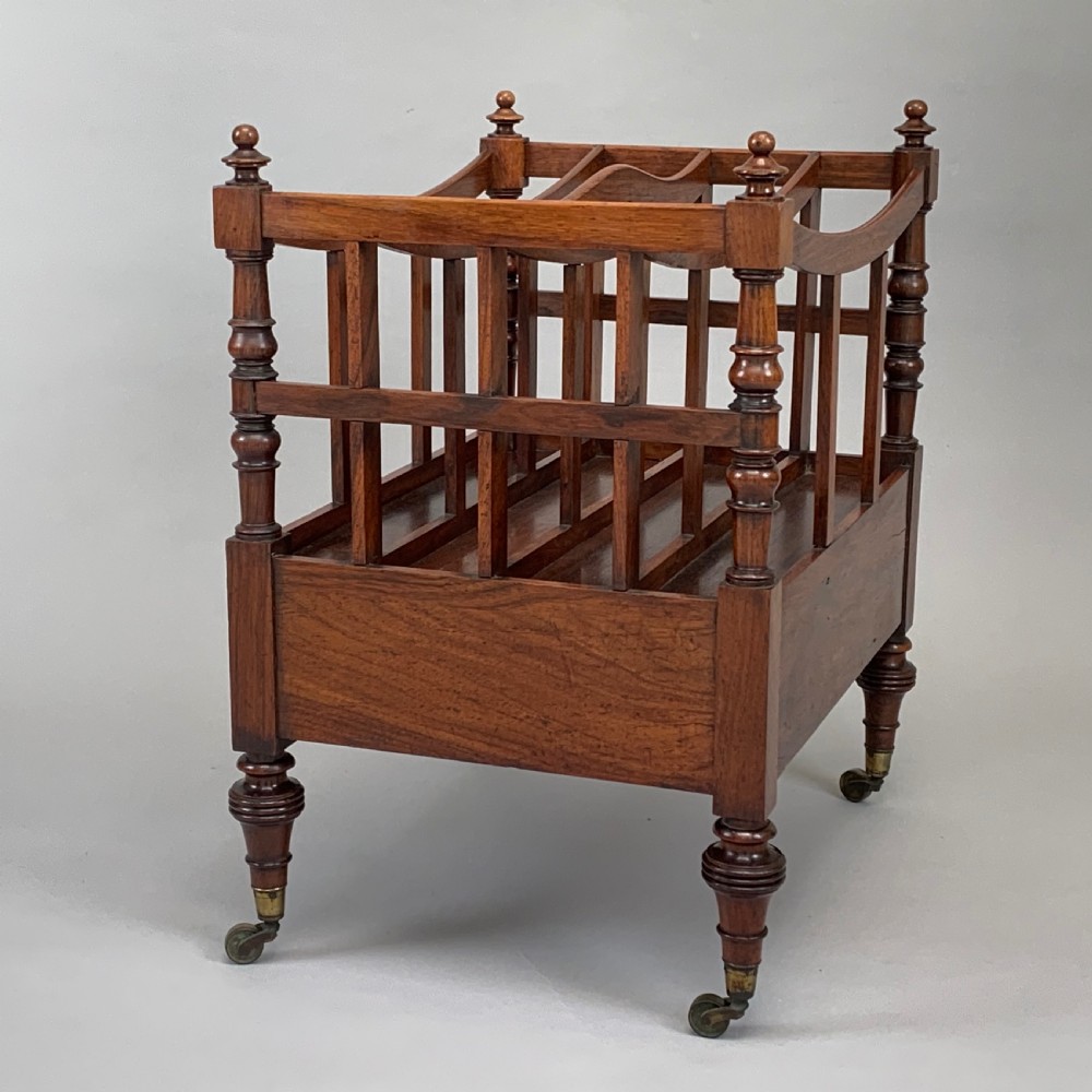 Antique George IV Rosewood Canterbury View VIII
