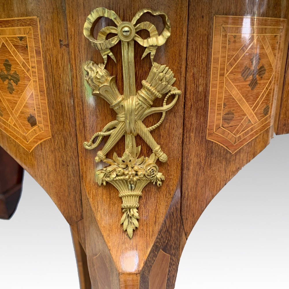 French Purpleheart & Tulipwood Ormolu Mounted Writing Table by Durand View III