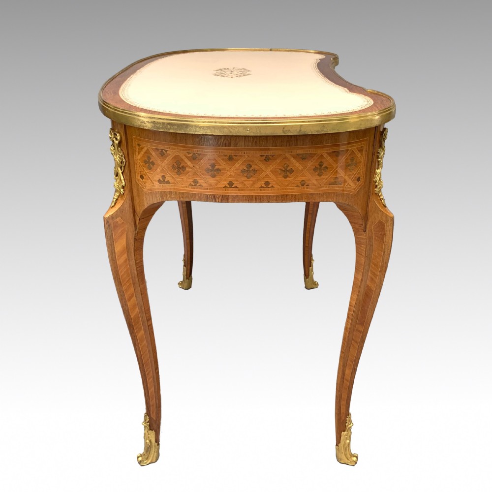 French Purpleheart & Tulipwood Ormolu Mounted Writing Table by Durand View VIII