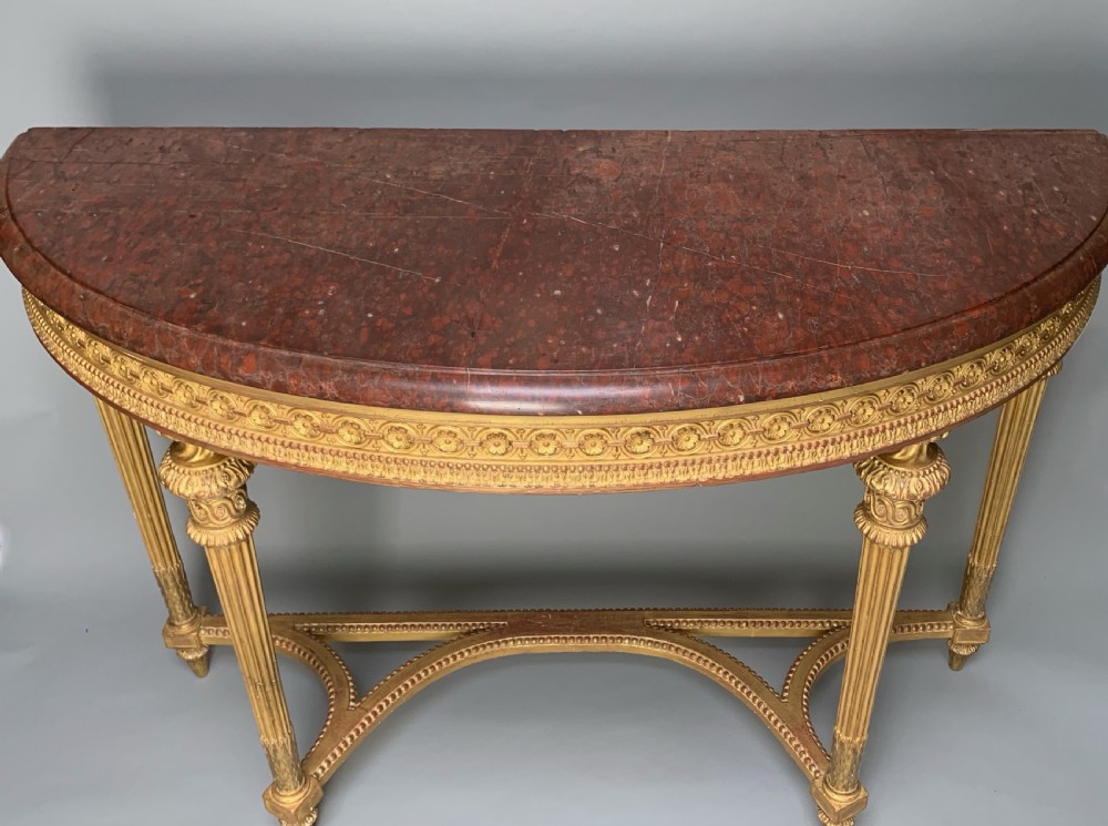 Victorian Giltwood Console Table View III