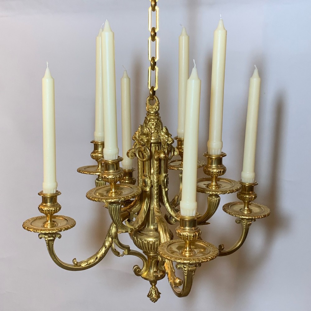 Mid 19th Century Eight Light Chandelier View III