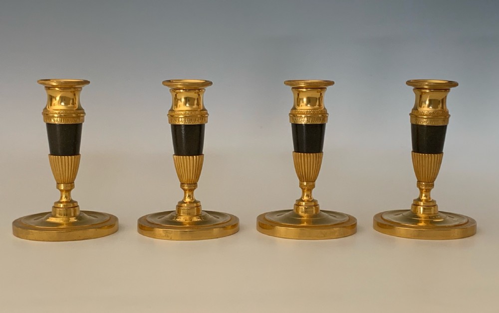 Four George IV Regency Ormolu Candlesticks View II