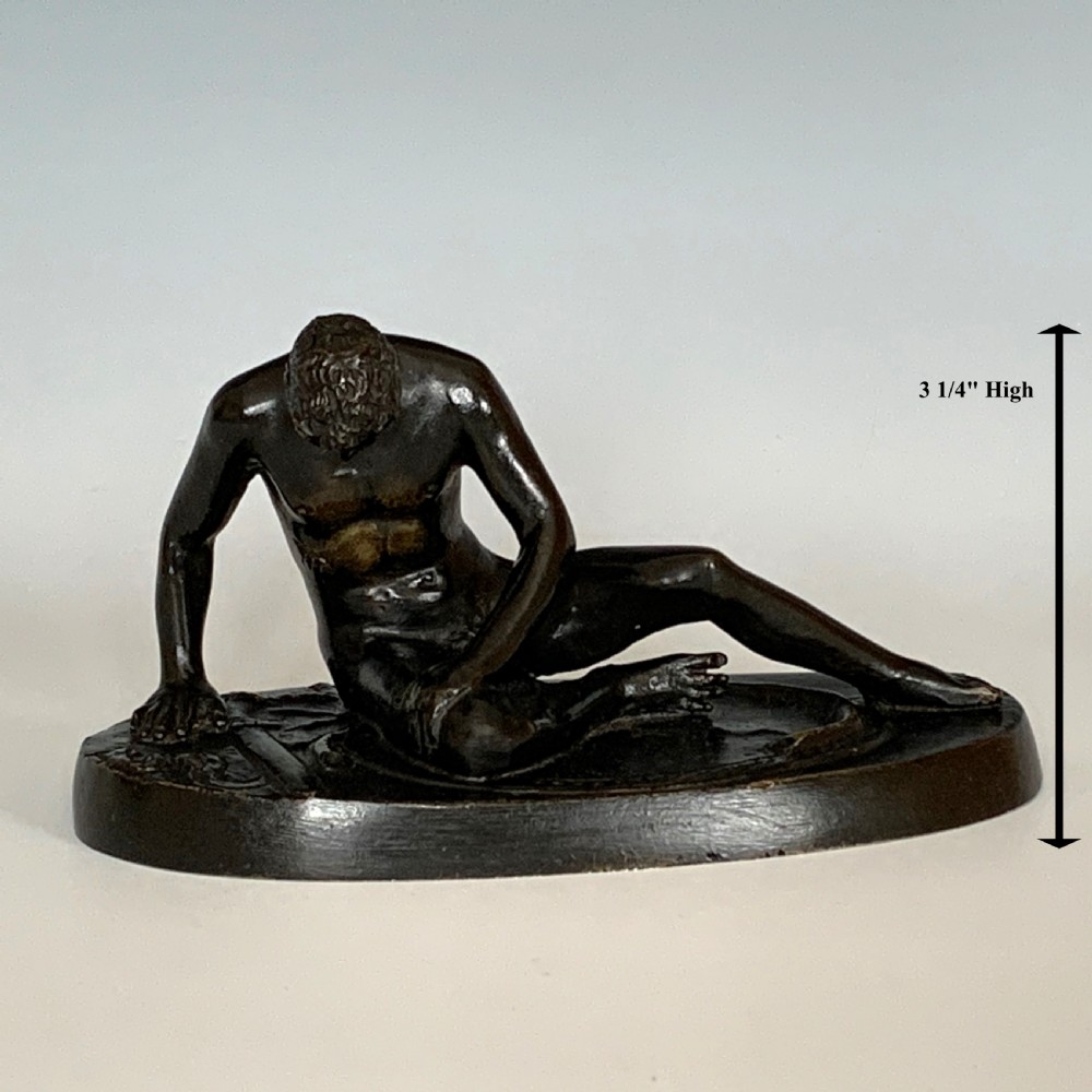 Antique Grand Tour Bronze Dying Gaul View VII