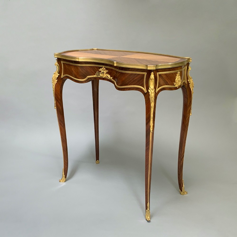 Francois Linke Rosewood Louis XV Style Side Table