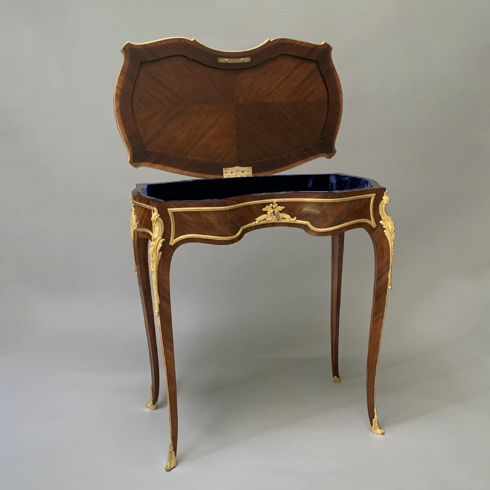 Francois Linke Rosewood Louis XV Style Side Table View II
