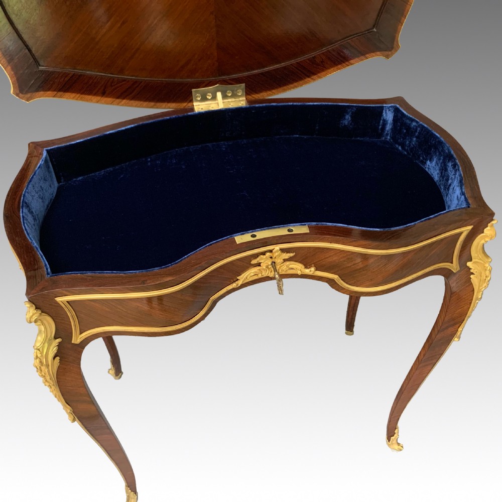 Francois Linke Rosewood Louis XV Style Side Table View IV