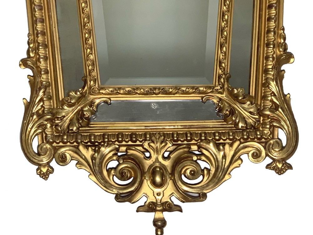 Fine French 19th Century Giltwood Wall Mirror View III