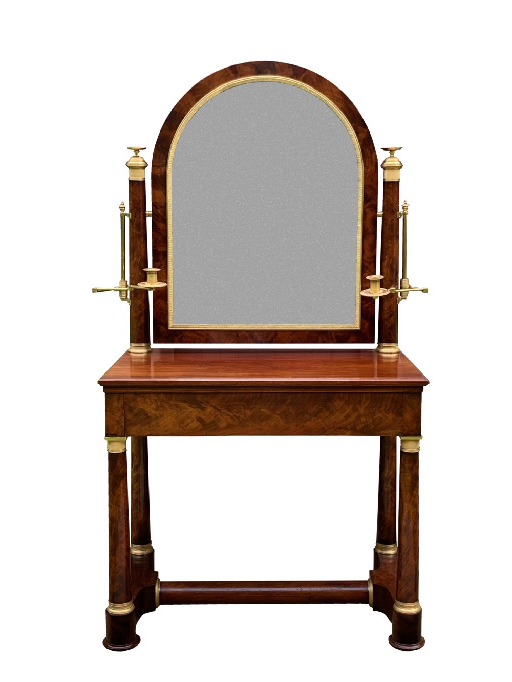 French Empire Period Flame Mahogany Dressing Table