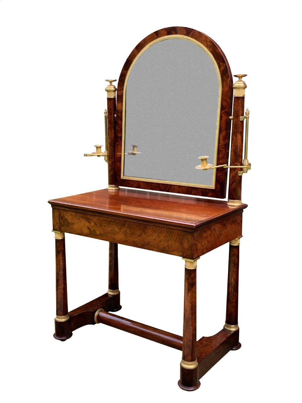 French Empire Period Flame Mahogany Dressing Table View IV