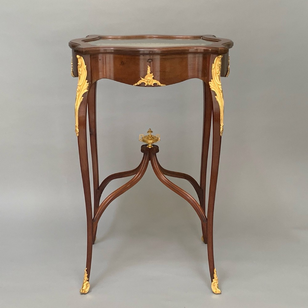 Edwardian Mahogany & Ormolu Display Bijouterie Table View III