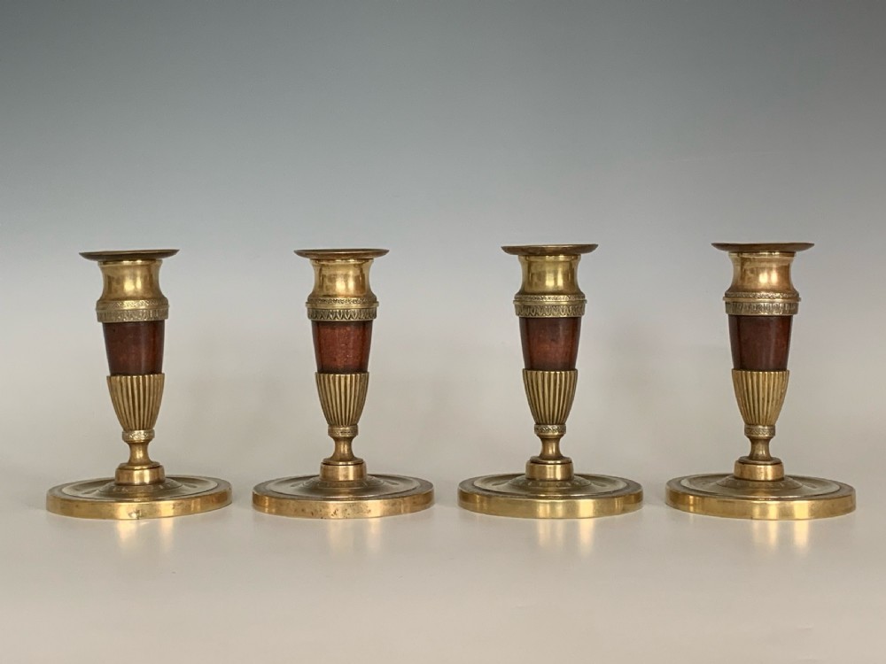 A Set of Four Regency Candlesticks