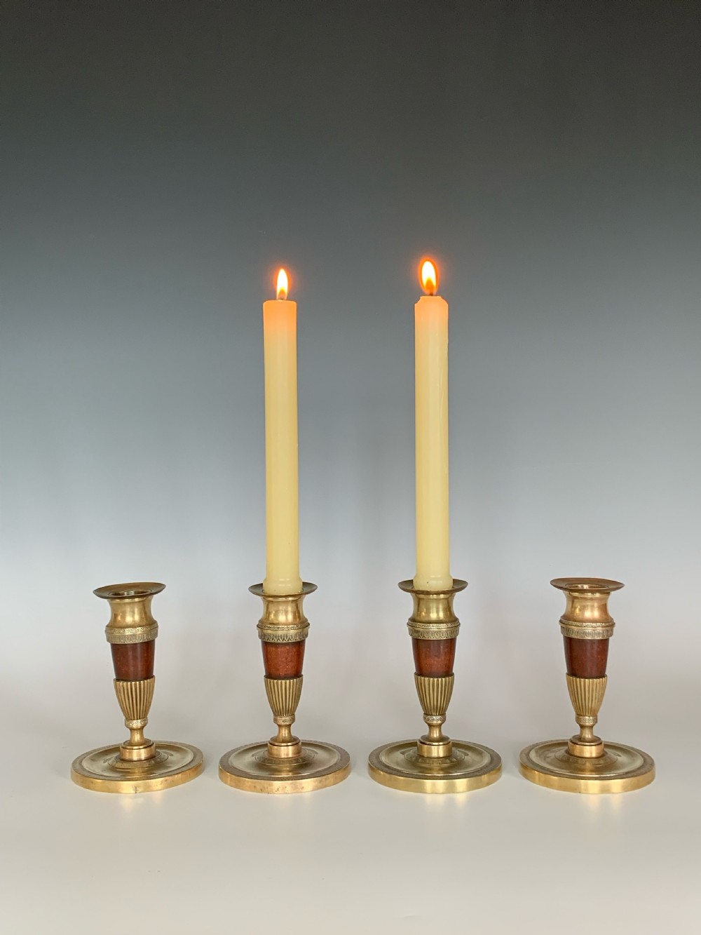 A Set of Four Regency Candlesticks View II