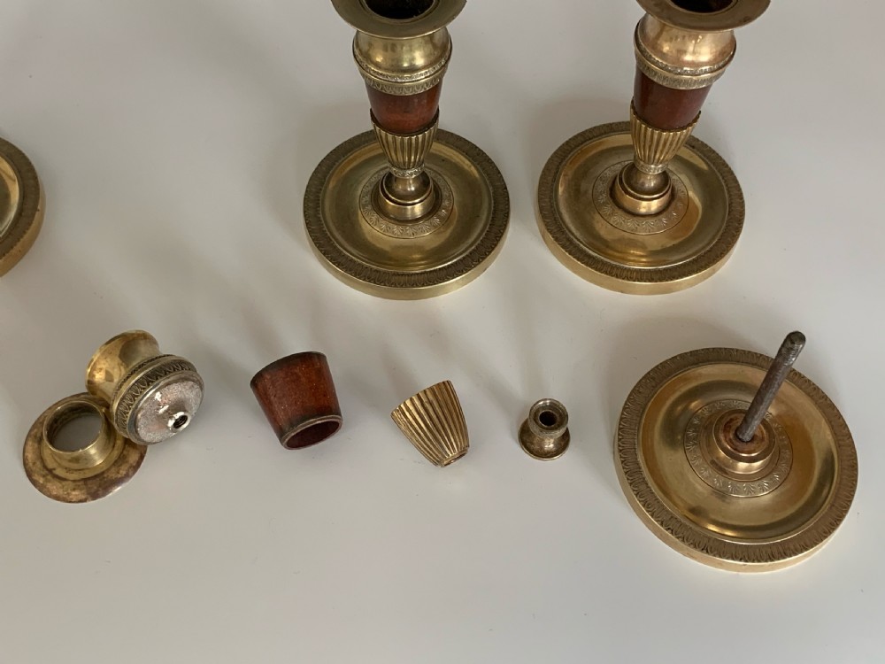 A Set of Four Regency Candlesticks View III