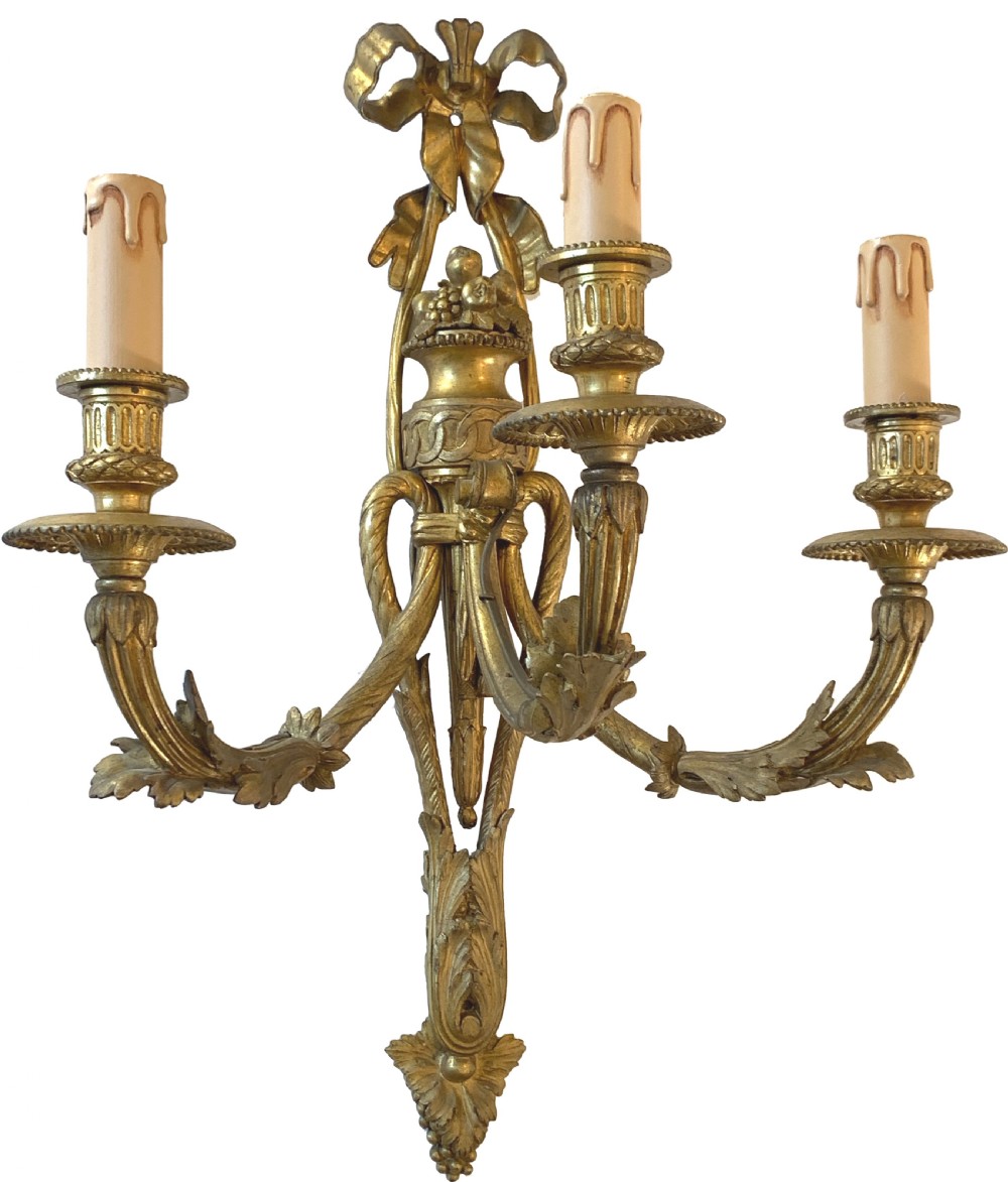Four Victorian Louis XVI Style Wall Lights View III