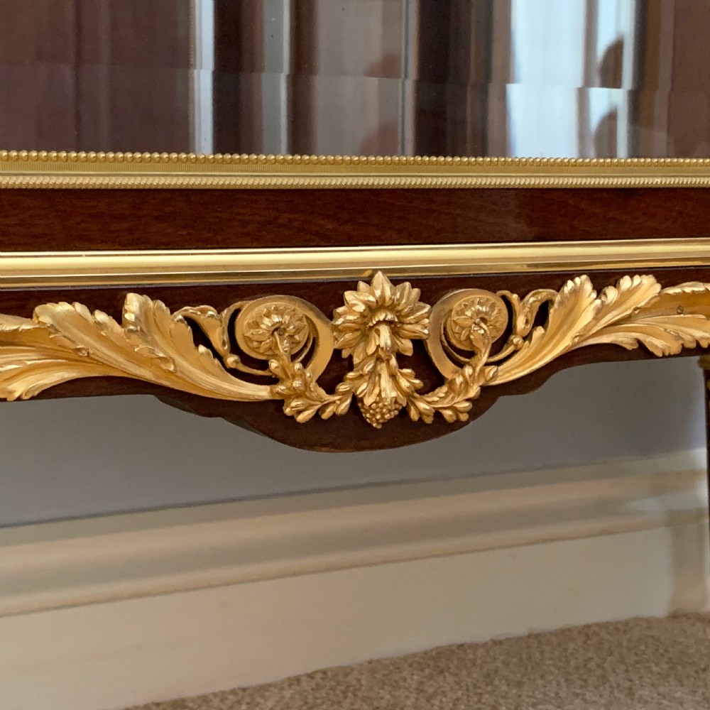 Antique Belle Epoque Mahogany & Ormolu Louis XVI Style Vitrine View V