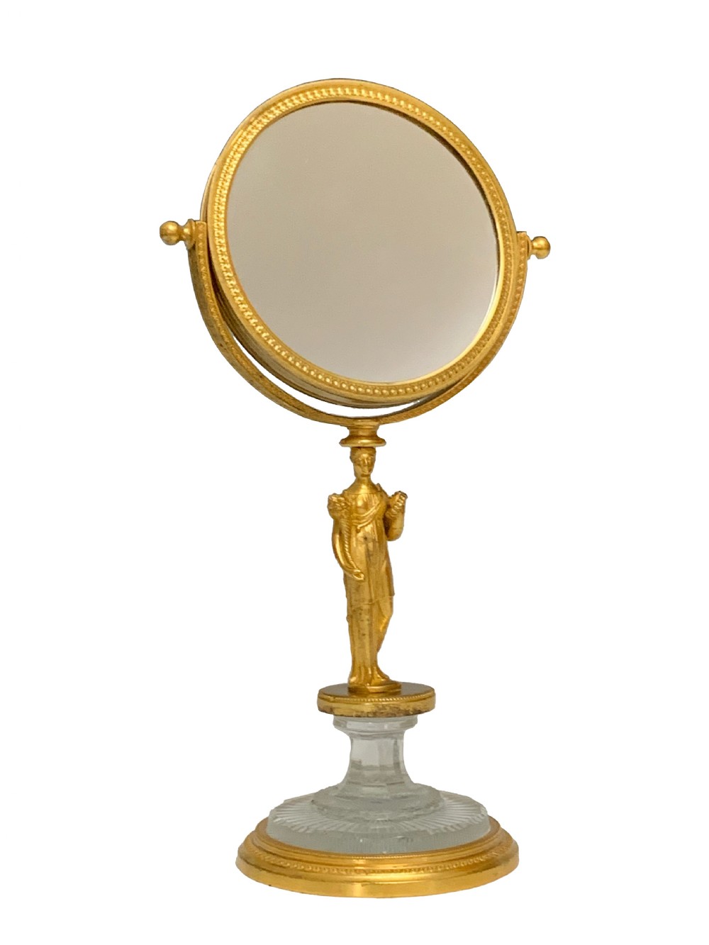 French Restauration Ormolu & Glass Mirror