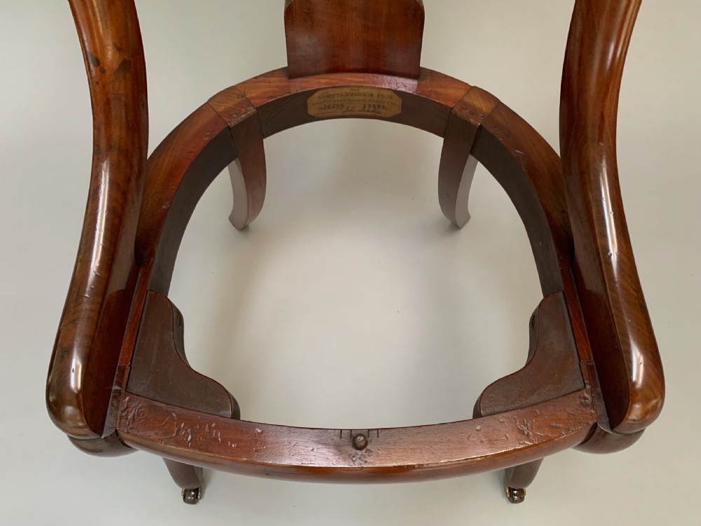 Victorian Constantine & Co Six Mahogany Dining Chairs View VI
