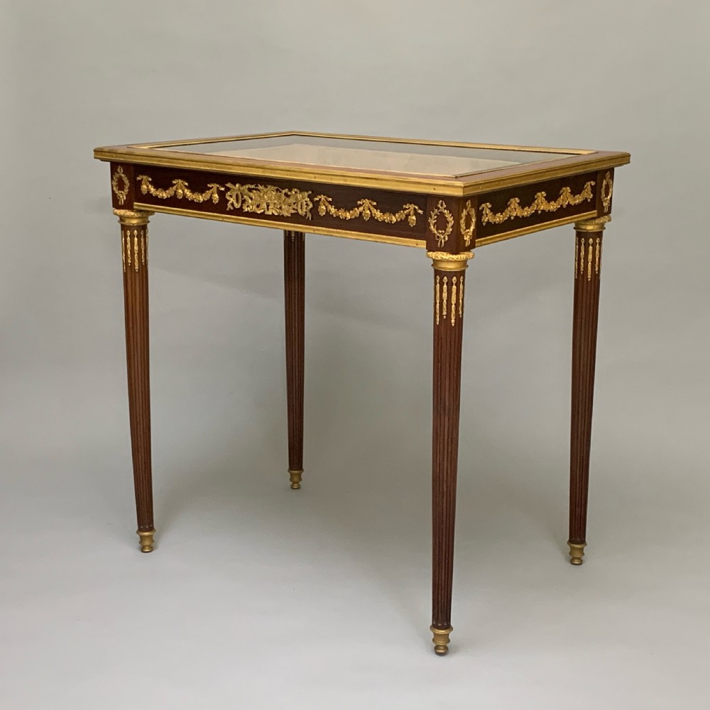 French Mahogany & Ormolu Mounted Table Vitrine View II