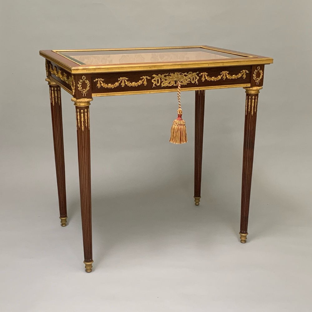 French Mahogany & Ormolu Mounted Table Vitrine View III