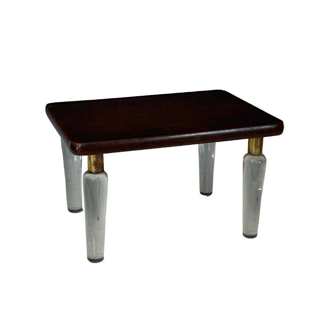 Unusual Georgian Mahogany & Glass Lightning Stool View II