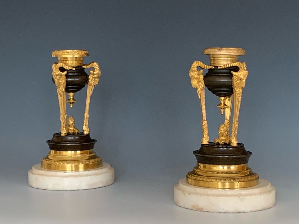 Fine pair of Regency Candlesticks View II