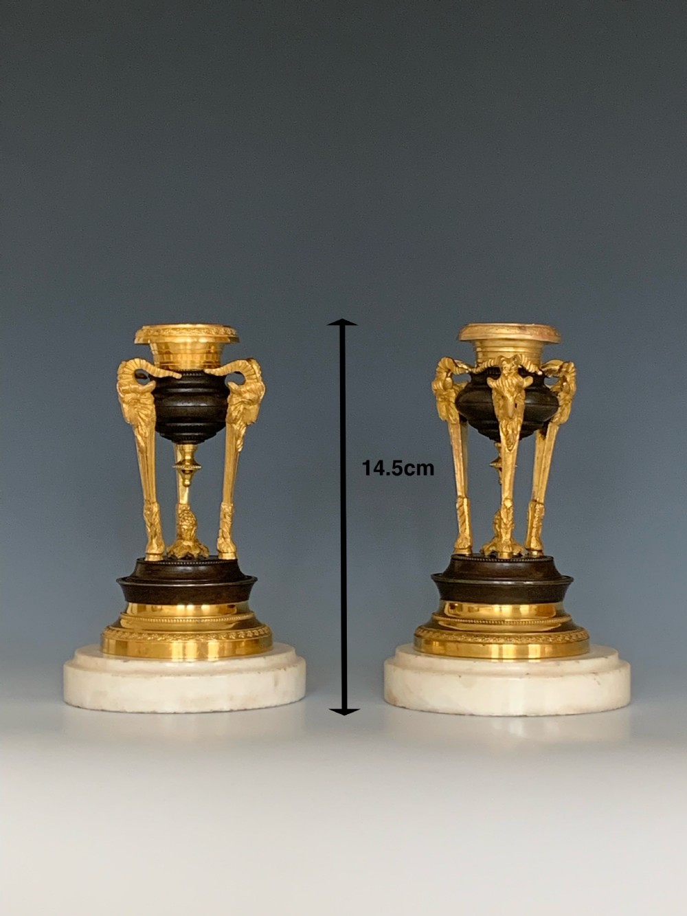 Fine pair of Regency Candlesticks View V
