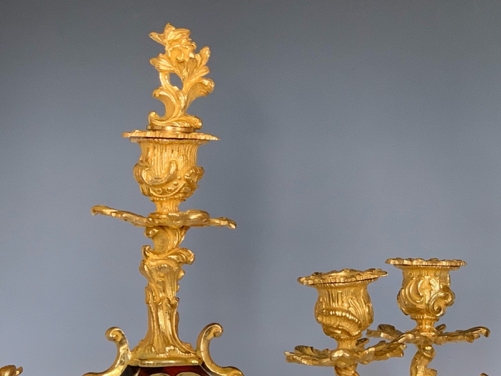 French ormolu & Boulle Inlaid Candelabra View IV