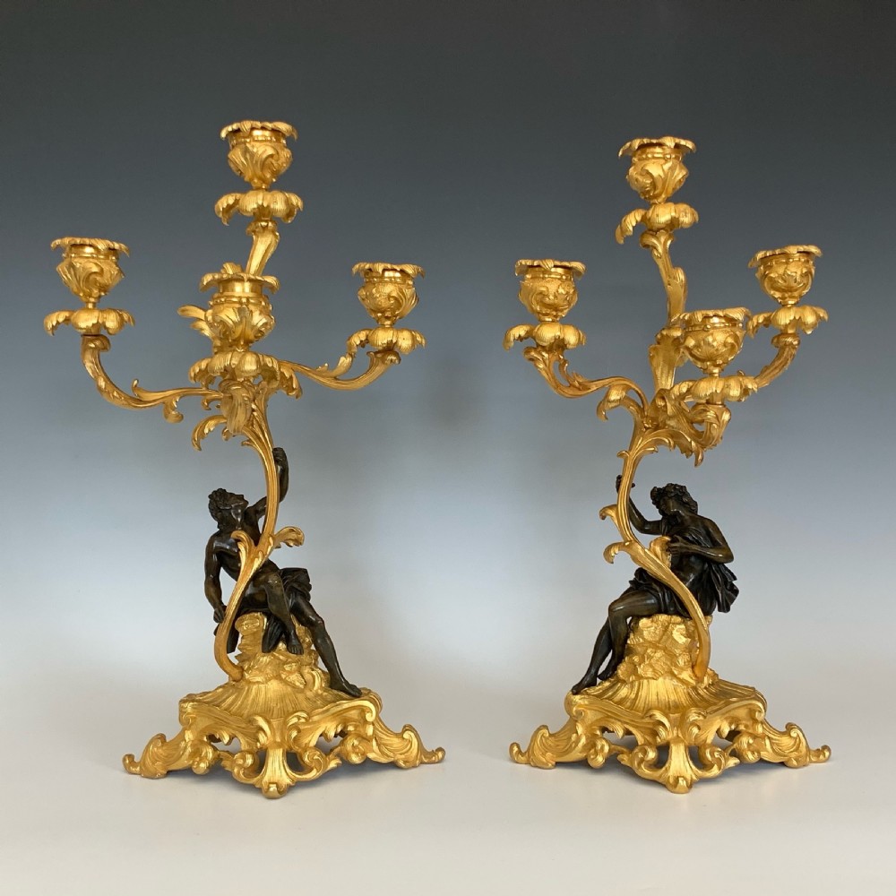 Napoleon III French Ormolu Candelabra View III