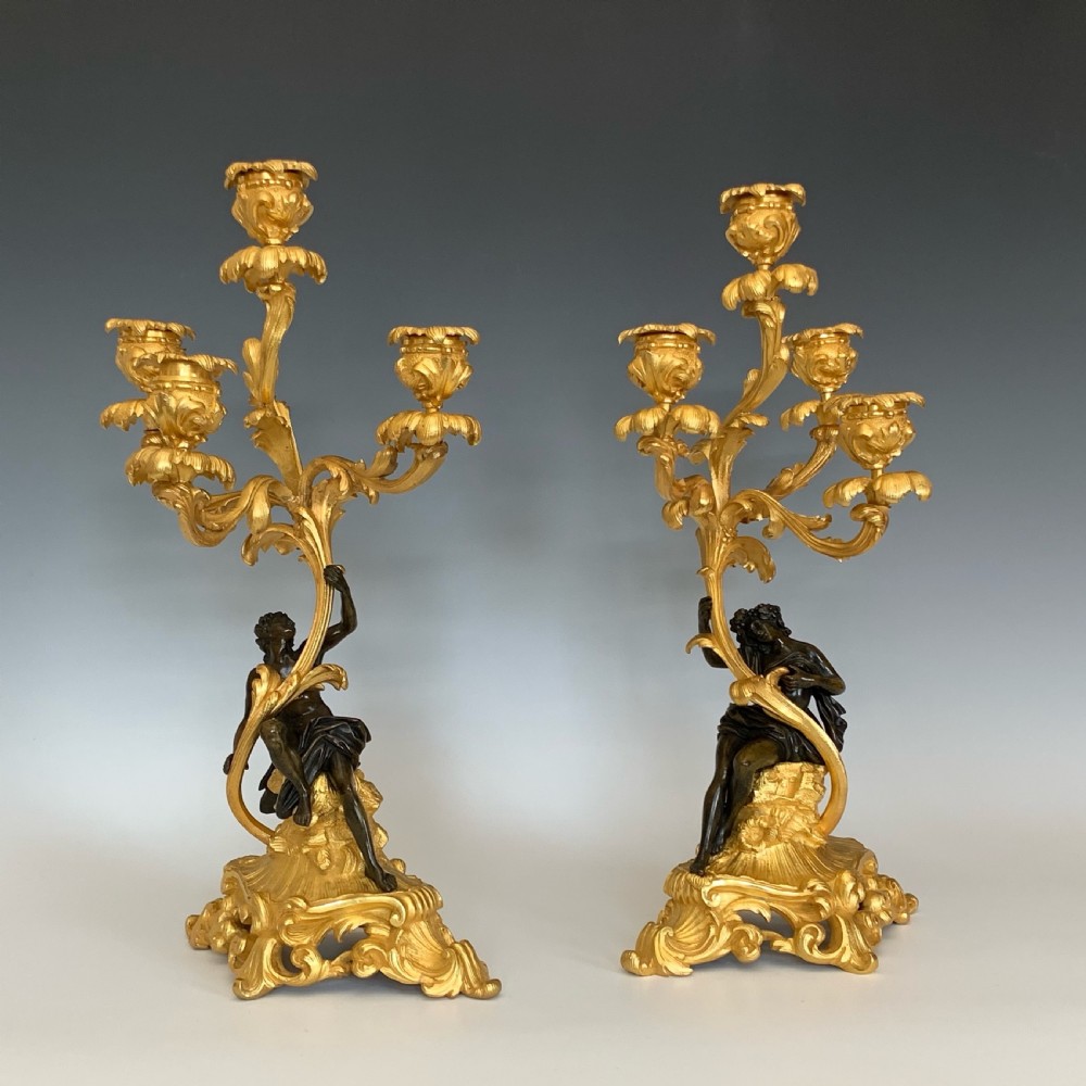 Napoleon III French Ormolu Candelabra View IV