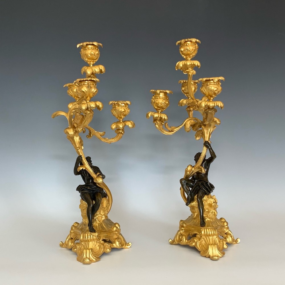Napoleon III French Ormolu Candelabra View VI