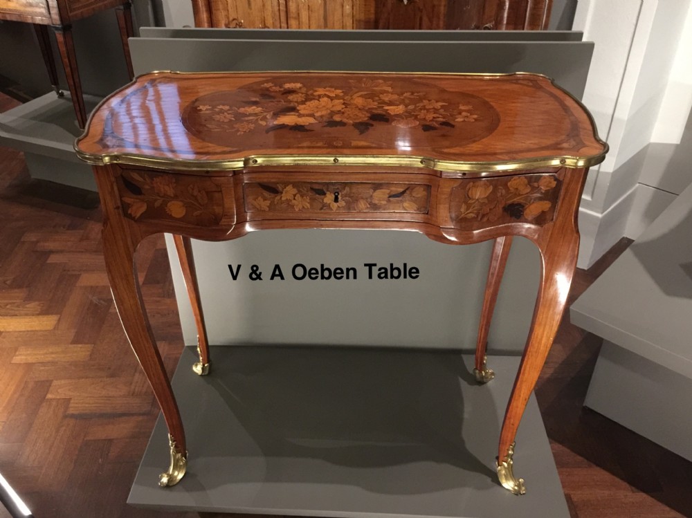 Fine French Kingwood & Marquetry marquetry table after Jean-François Oeben Attributed to Paul Sormani View IX