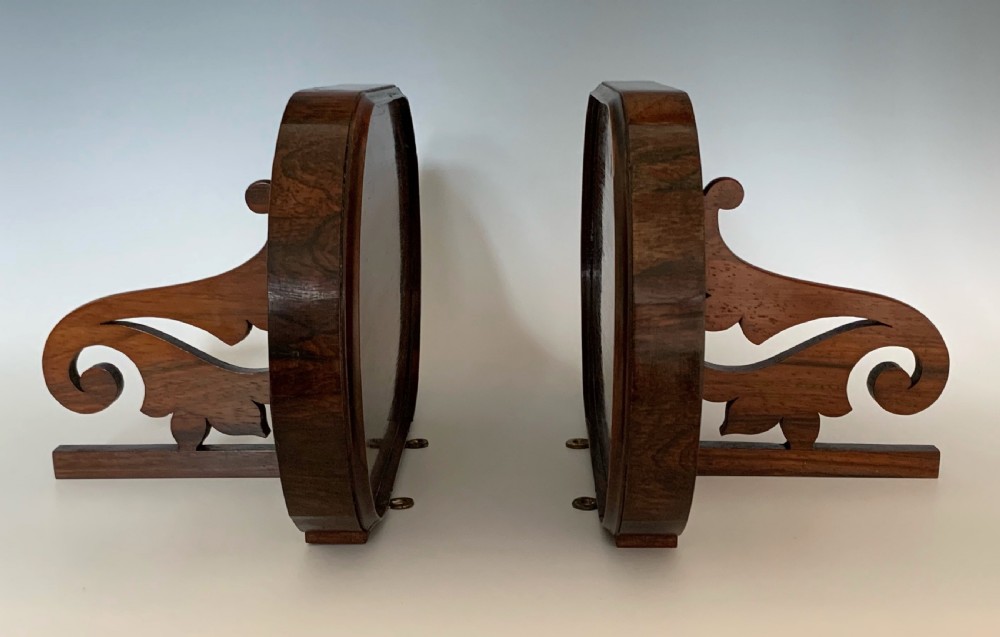 Mid Victorian Pair of Rosewood Wall Brackets View V