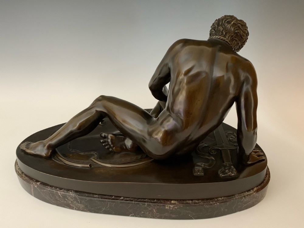 Large French Grand Tour Bronze Dying Gaul View III