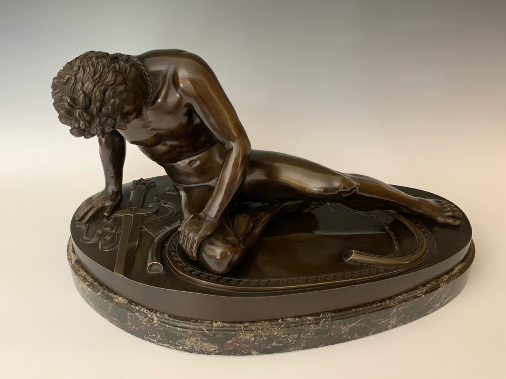 Large French Grand Tour Bronze Dying Gaul View IV