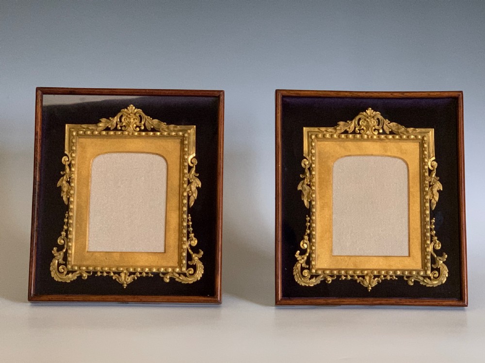 Pair of Victorian Ormolu & Rosewood Victorian Easel Frames