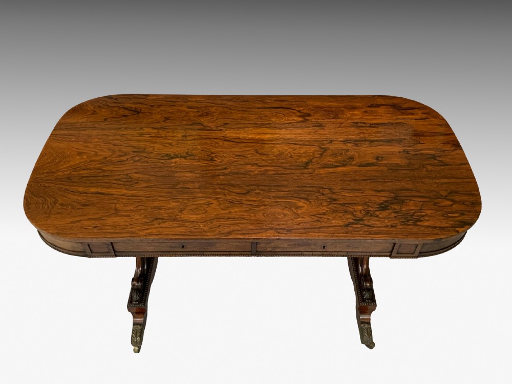 George IV Rosewood Library Table View V