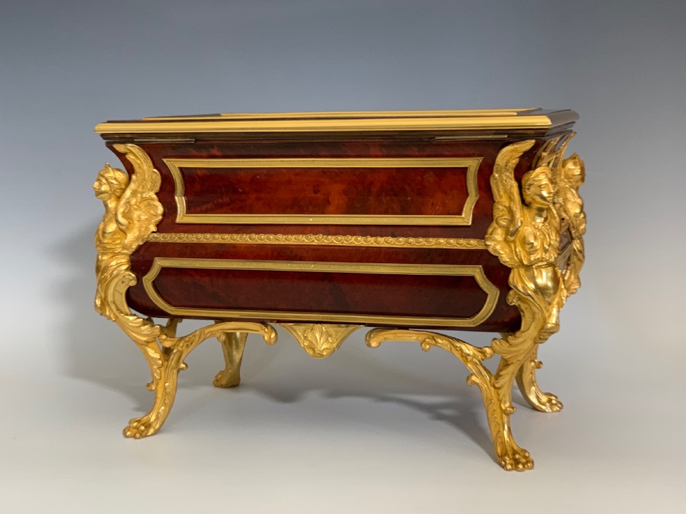 Antique Ormolu Tortoiseshell Casket Bijouterie after Andre Charles Boulle View VI