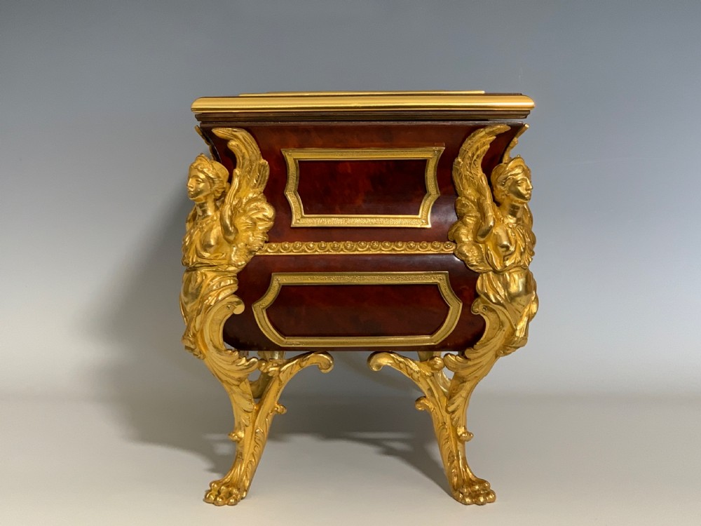 Antique Ormolu Tortoiseshell Casket Bijouterie after Andre Charles Boulle View VII