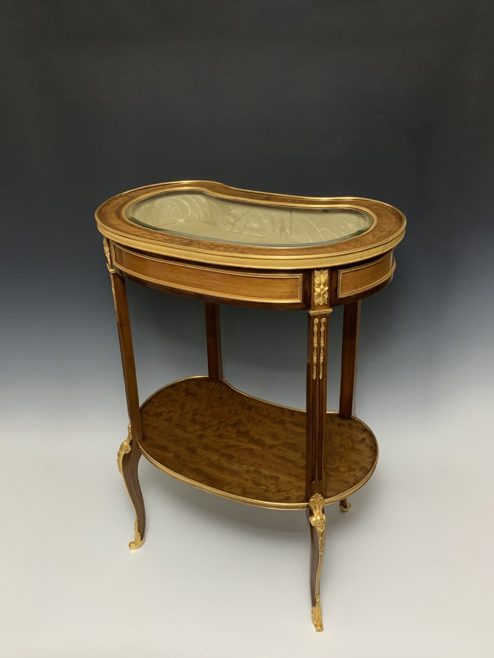 Victorian Ormolu Mounted Bijouterie Table Vitrine View IV