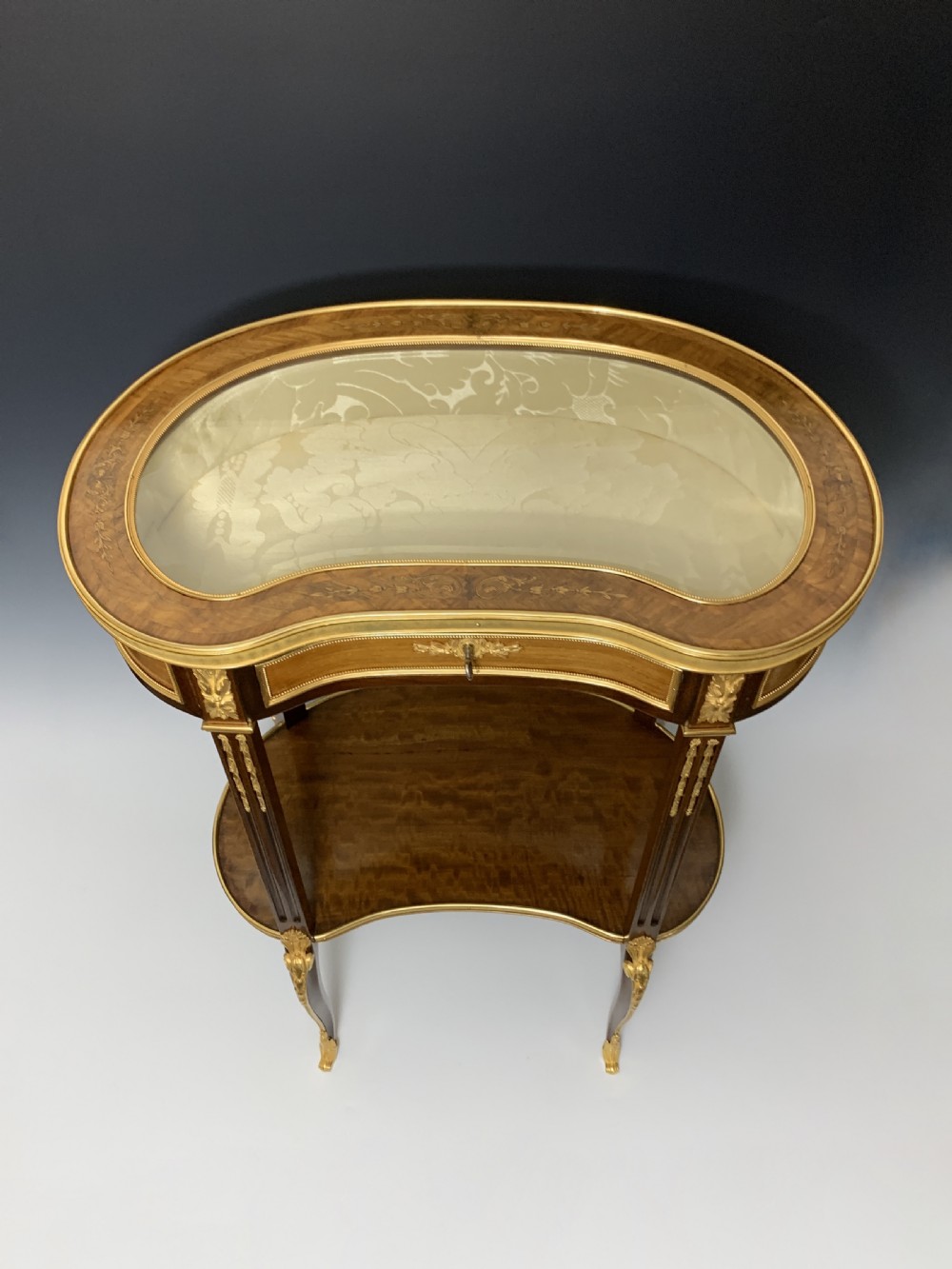 Victorian Ormolu Mounted Bijouterie Table Vitrine View V
