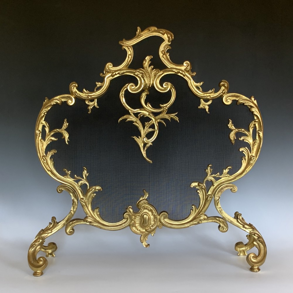 Fine French Fire Screen Ormolu Firescreen