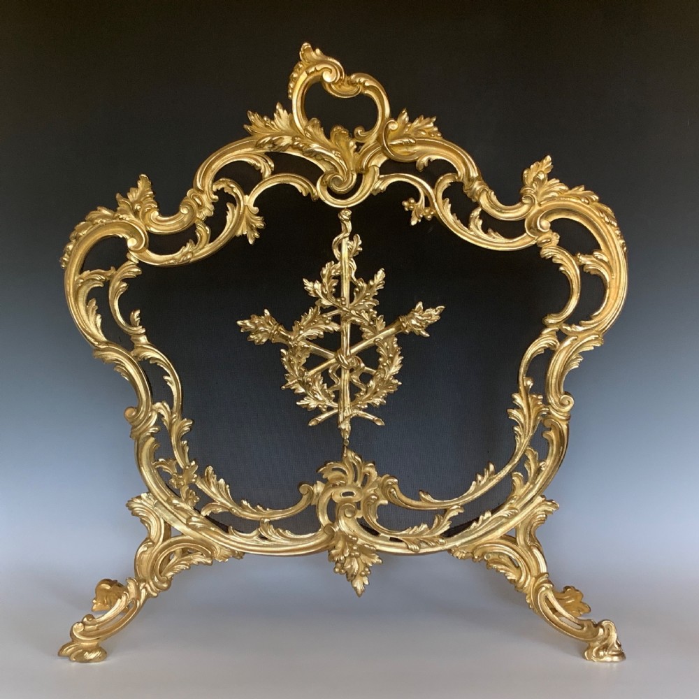 French Ormolu Firescreen in the Louis XV style Fire Screen