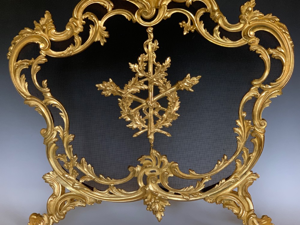 French Ormolu Firescreen in the Louis XV style Fire Screen View II